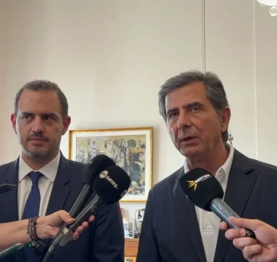 Συνάντηση-εργασίας-του-ΥΜΑΘ-Κωνσταντίνου-Π.-Γκιουλέκα-με-τον-Αναπληρωτή-Υπουργό-Υποδομών-και-Μεταφορών-Γιώργο-Κώτσηρα