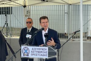 Ο-Υπουργός-Προστασίας-του-Πολίτη,-Μιχάλης-Χρυσοχοΐδης-στον-Έβρο